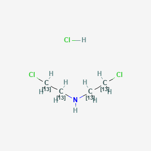 molecular formula C4H10Cl3N B12058503 Bis(2-chloroethyl)-13C4-amine hydrochloride 