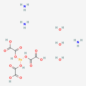 molecular formula C6H21FeN3O15 B12058519 azane;iron;oxalic acid;trihydrate 