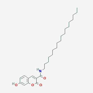 molecular formula C28H43NO4 B12058532 7-Hydroxy-N-octadecyl-2-oxo-2H-1-benzopyran-3-carboxamide CAS No. 351002-76-1