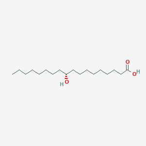 molecular formula C18H36O3 B1205855 3-({(2E)-4-[(5,6-diphenyl-1,2,4-triazin-3-yl)thio]but-2-enyl}thio)-5,6-diphenyl-1,2,4-triazine CAS No. 5856-32-6