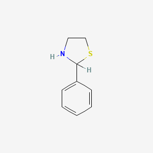 molecular formula C9H11NS B1205856 2-Phenylthiazolidine CAS No. 4569-82-8