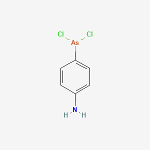 molecular formula C6H6AsCl2N B1205857 p-Aminophenyldichloroarsine Hydrochloride 