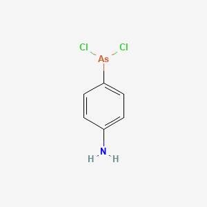 molecular formula C6H6AsCl2N B1205857 (p-Aminophenyl)dichloroarsine 