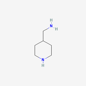 molecular formula C6H14N2 B1205859 4-(Aminomethyl)piperidine CAS No. 7144-05-0