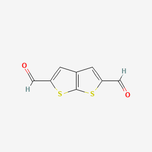 molecular formula C8H4O2S2 B12058662 Thieno[2,3-b]thiophene-2,5-dicarbaldehyde CAS No. 41784-82-1