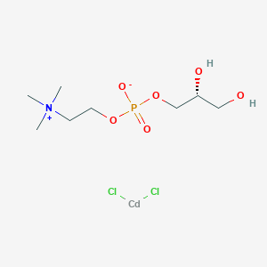 molecular formula C8H20CdCl2NO6P B12058683 dichlorocadmium;[(2R)-2,3-dihydroxypropyl] 2-(trimethylazaniumyl)ethyl phosphate 