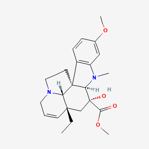 molecular formula C23H30N2O4 B1205869 Deacetoxyvindoline 