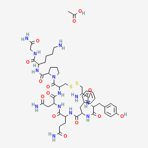 molecular formula C48H69N13O14S2 B12058726 Lypressin Acetate 