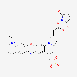 molecular formula C31H36N4O8S B12058728 Atto655 nhs-ester 