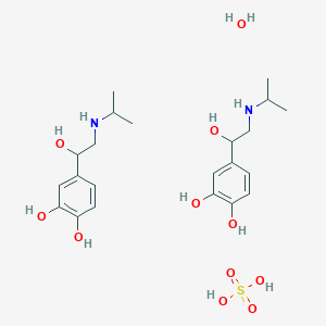 molecular formula C22H38N2O11S B12058806 Isoprenaline sulfate hydrate 