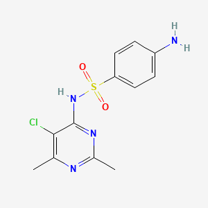 molecular formula C12H13ClN4O2S B1205881 Sulfaclomide CAS No. 4015-18-3