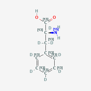 molecular formula C9H11NO2 B12058818 L-Phenylalanine-13C9,d8,15N 