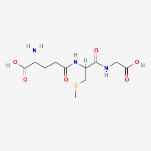 molecular formula C11H19N3O6S B12058838 2-Amino-5-((1-((carboxymethyl)amino)-3-(methylthio)-1-oxopropan-2-yl)amino)-5-oxopentanoic acid 