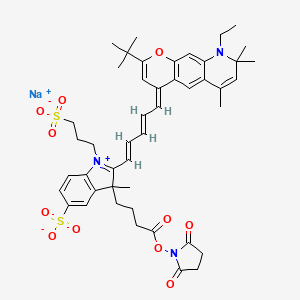molecular formula C46H54N3NaO11S2 B12058846 Fluorescent red 751 reactive 