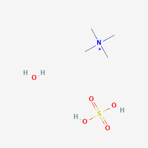 molecular formula C4H16NO5S+ B12058893 Sulfuric acid tetramethylammonium ion hydrate 