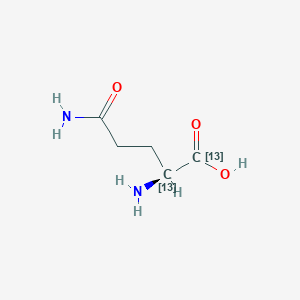 molecular formula C5H10N2O3 B12058902 L-Glutamine-1,2-13C2 