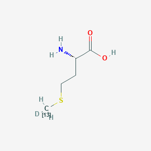 molecular formula C5H11NO2S B12058940 (2S)-2-amino-4-(deuterio(113C)methylsulfanyl)butanoic acid 