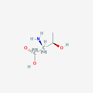 molecular formula C4H9NO3 B12058949 (2S,3R)-2-amino-3-hydroxy(1,2-13C2)butanoic acid CAS No. 1217476-30-6