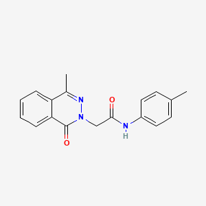 2-(4-methyl-1-oxo-2-phthalazinyl)-N-(4-methylphenyl)acetamide