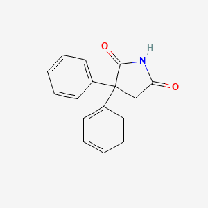 molecular formula C16H13NO2 B1205905 alpha,alpha-Diphenylsuccinimide CAS No. 3464-15-1