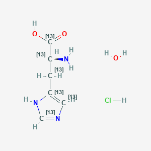 molecular formula C6H12ClN3O3 B12059066 L-Histidine Hydrochloride Hydrate 13C6 