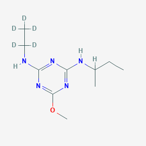 molecular formula C10H19N5O B12059067 Secbumeton D5 100 microg/mL in Acetone 