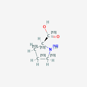 molecular formula C5H9NO2 B12059144 L-Proline-13C5,15N 
