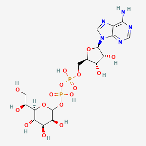 molecular formula C17H27N5O16P2 B1205915 ADP-L-甘油-D-甘露-庚糖 