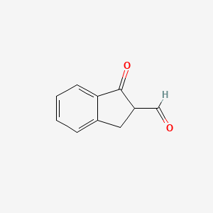 molecular formula C10H8O2 B1205916 2-甲酰基-1-茚酮 CAS No. 56794-24-2
