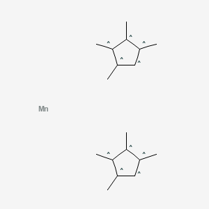 molecular formula C18H26Mn B12059163 Bis(tetramethylcyclopentadienyl)manganese(II) 