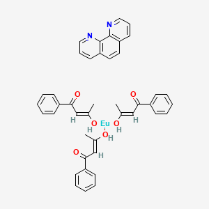 molecular formula C42H38EuN2O6 B12059224 Tris(benzoylacetonato) mono(phenanthroline)europium(III) 