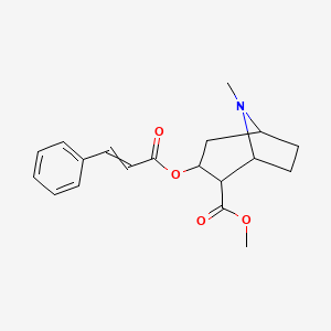 Methyl 8-methyl-3-(3-phenylprop-2-enoyloxy)-8-azabicyclo[3.2.1]octane-2-carboxylate