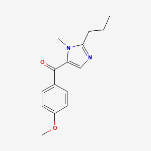 (4-Methoxyphenyl)-(3-methyl-2-propyl-4-imidazolyl)methanone
