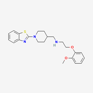 N-[[1-(1,3-benzothiazol-2-yl)piperidin-4-yl]methyl]-2-(2-methoxyphenoxy)ethanamine