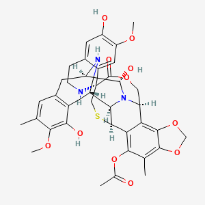 molecular formula C38H41N3O11S B1205940 Ecteinascidine 729 CAS No. 114899-27-3