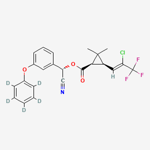 molecular formula C23H19ClF3NO3 B12059400 gamma-Cyhalothrin-d5 