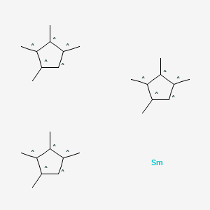 molecular formula C27H39Sm B12059424 Tris(tetramethylcyclopentadienyl)samarium(III), 99.9% 