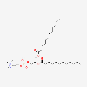 molecular formula C32H65NO8P+ B12059429 DLPC;L-beta,gamma-Dilauroyl-alpha-lecithin 