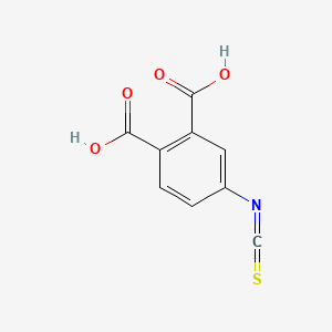 molecular formula C9H5NO4S B1205946 1,2-Benzenedicarboxylic acid, 4-isothiocyanato- CAS No. 66753-48-8