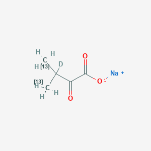molecular formula C5H7NaO3 B12059467 Sodium 3-methyl-2-oxobutanoate-13C2,d1 