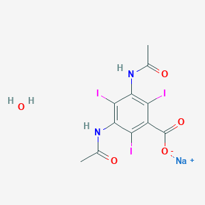 molecular formula C11H10I3N2NaO5 B12059472 Sodium diatrizoate hydrate 
