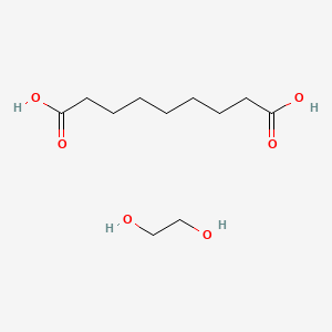 molecular formula C11H22O6 B12059499 Ethane-1,2-diol;nonanedioic acid CAS No. 26760-99-6