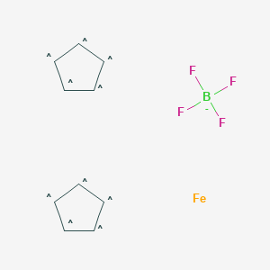 molecular formula C10H10BF4Fe- B12059580 Ferrocenium tetrafluoroborate, technical grade 