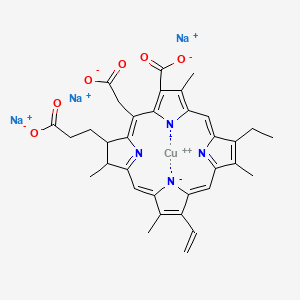 molecular formula C34H31CuN4Na3O6 B12059605 Chlorophyllin coppered trisodium salt 