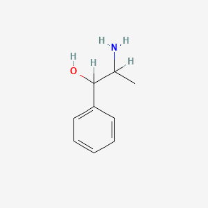 molecular formula C9H13NO B1205963 2-Amino-1-phenyl-propan-1-ol CAS No. 48115-38-4