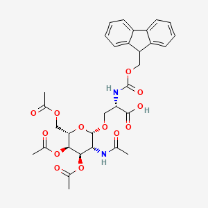 molecular formula C32H36N2O13 B12059669 Fmoc-Ser[GalNAc(Ac)3-|A-D]-OH 