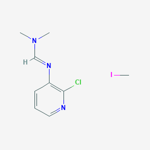 molecular formula C9H13ClIN3 B1205967 N'-(2-chloro-3-pyridinyl)-N,N-dimethylmethanimidamide; iodomethane CAS No. 24643-76-3