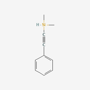 molecular formula C10H12Si B12059697 dimethyl(2-phenylethynyl)silane 