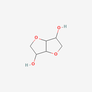 molecular formula C6H10O4 B1205973 (35,65)-Hexahydrofuro[3,2-b]furan-3,6-diol CAS No. 641-74-7