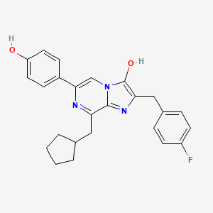 molecular formula C25H24FN3O2 B12059746 Coelenterazine fcp CAS No. 123437-33-2